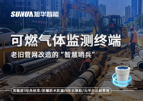 老旧管网改造的“智慧哨兵”：可燃气体监测终端如何重塑地下安全防线